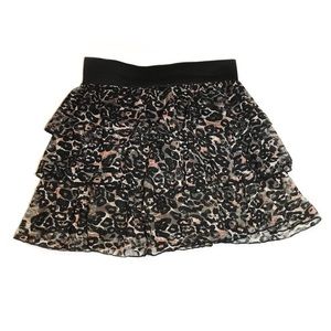 lace skirt with ruffles